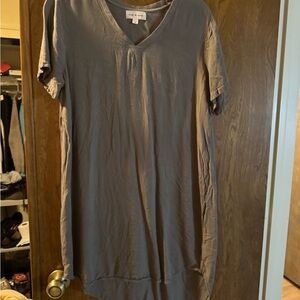 Cloth & stone sage Short Sleeve Dress